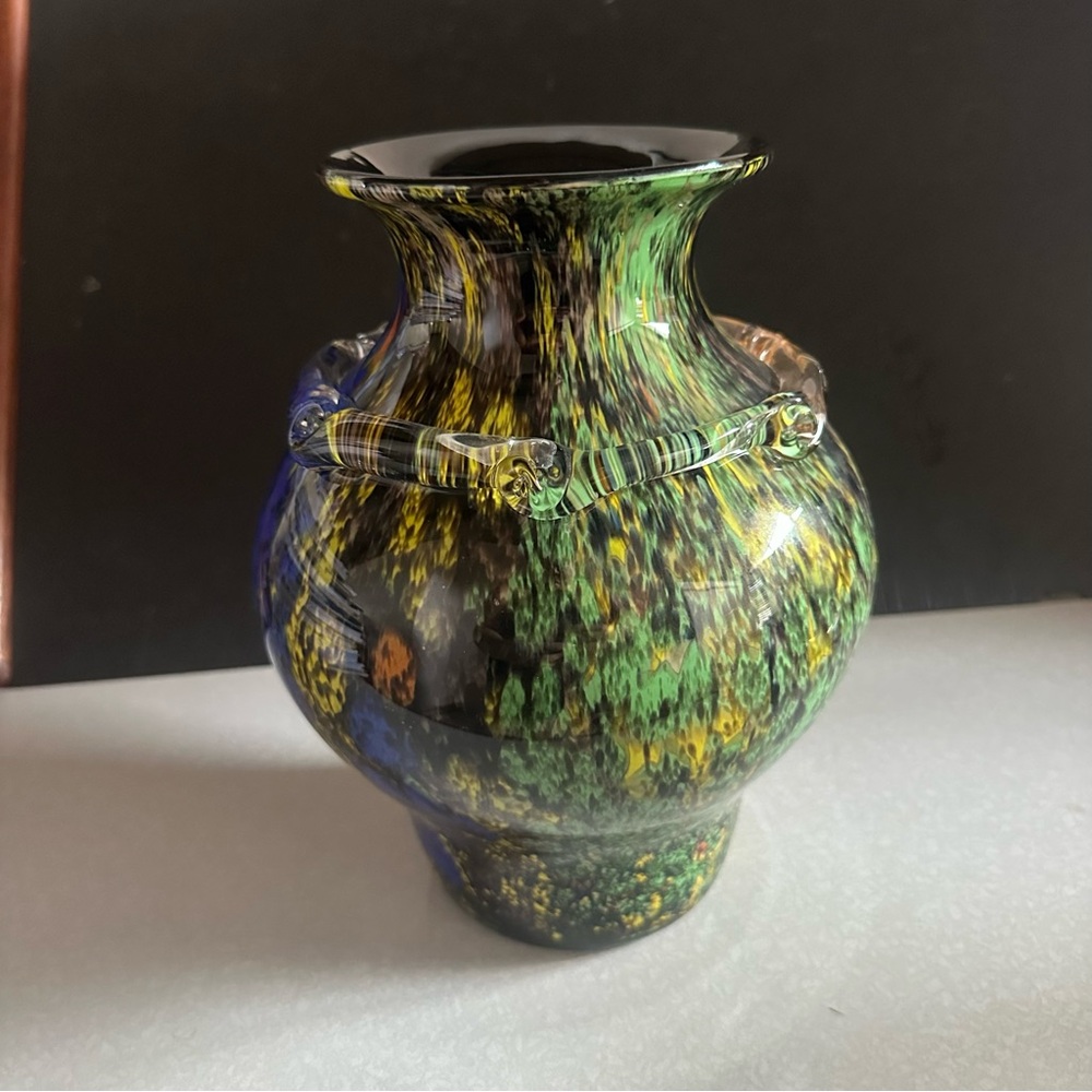 Vintage Kamei Handmade Glass vase